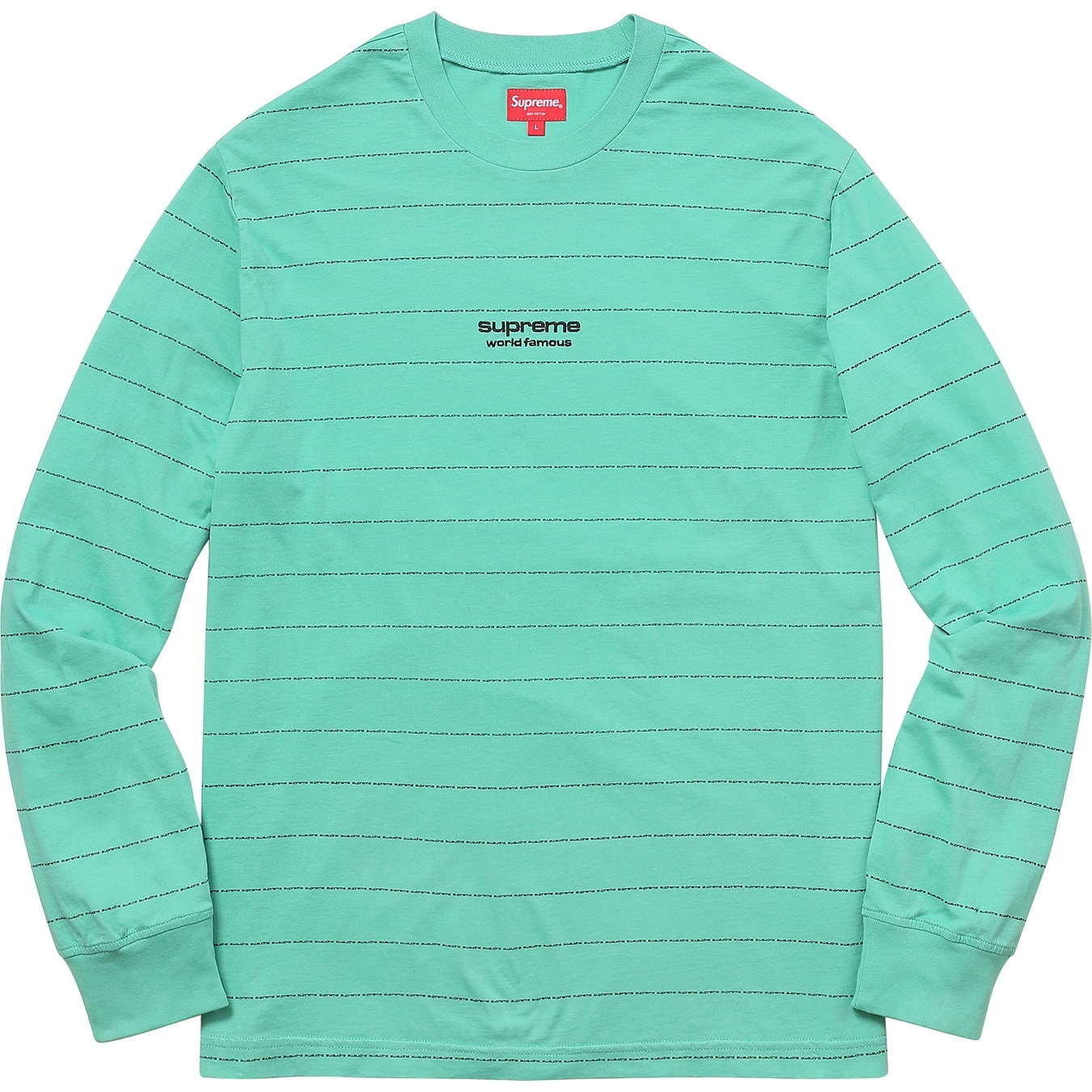 Logo Stripe L/S Top view 5
